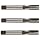 Dormer E500/E513 High-Speed Steel Straight Flute Tap Set, Uncoated (Bright) Finish, Round Shank With Square End, 3-Piece Set (1 Taper, 1 Plug, 1 Bottoming Chamfer)
