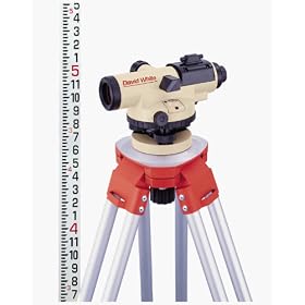 David White 8926-1 26X Automatic Level Package with Tripod and Rod