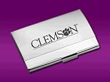 Clemson University - Business Card Holder - Laser Engraved