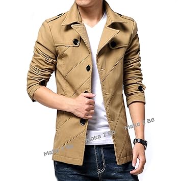 【クリックで詳細表示】(メイク トゥ ビー) Make 2 Be スタイリシュ メンズ ジャケット 秋 冬 先取り テラード ジャケット テラジャケ コート MA02 (ベージュ＿Mサイズ)： スポーツ＆アウトドア