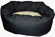 Majestic Dog Bagel Pet Bed with Sherpa LG Black