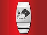 Rottweiler - Money Clip & Credit Card Holder - Laser engraved