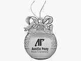 Austin Peay State University - Round Bulb Pewter Ornament - Laser Engraved