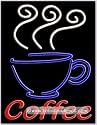 Coffee (vertical) Neon Sign (31"H x 24"L x 3"D)
