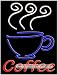 Coffee (vertical) Neon Sign (31H x 24L x 3D)