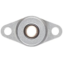 Spyraflo HF2-500-B Self-Aligning, SAE-840 Oil Impregnated Bronze Bearing With Aluminum 2-Bolt Hole, 1/2" Inner-Diameter Housing-Flange