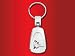   - Siamese Cat - Teardrop Keychain - Laser engraved