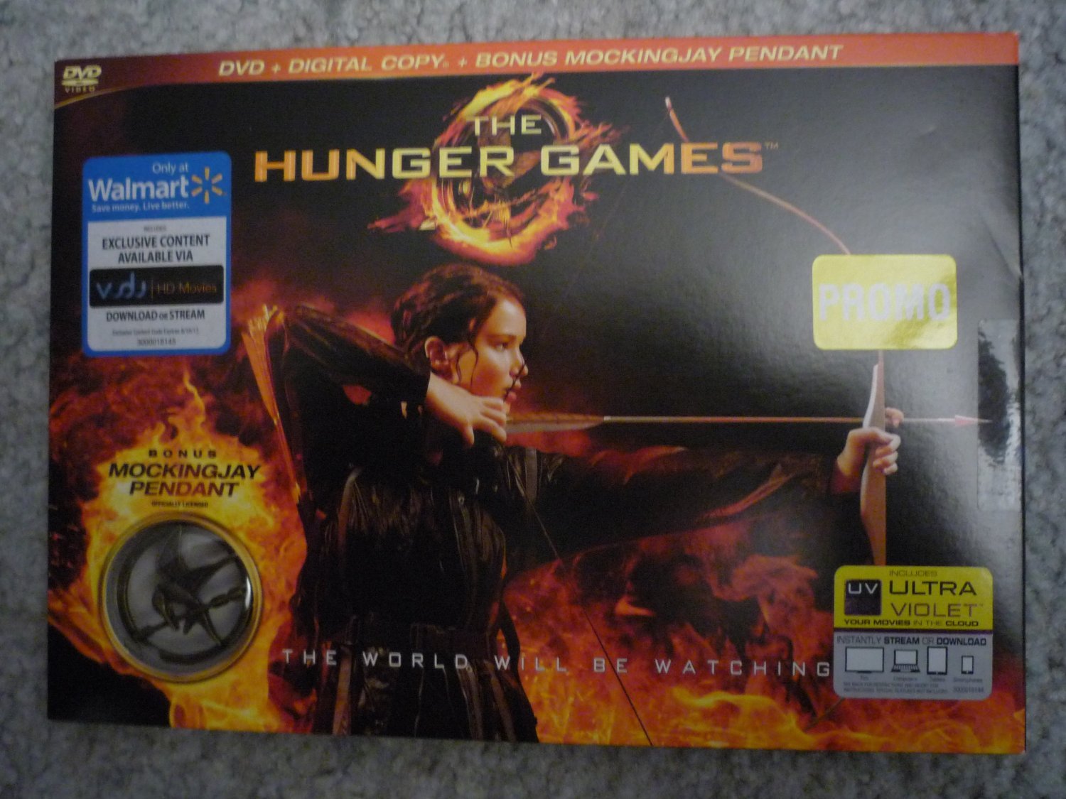 The Hunger Games DVD Box Set + Bonus Limited Edition Mockingjay Pendant