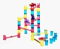 Quercetti 46-Piece Transparent Marble Run - Marble Run Construction Toy