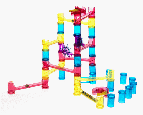 Childrens Toyshop  Toys : Transparent Marble Run 43-pc. Set