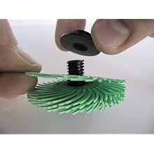 JoolTool Tapered Mandrel Right Handed Thread Plastic Hub, For 3M Radial Bristle Brushes
