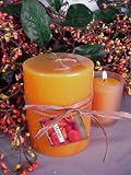 Mango fruit Scented Round Pillar Candle 23 Oz. by