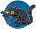 The Simpsons - Snowball The Cat on Blue - Embroidered Iron On or Sew On Patch