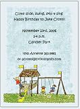 Playground Children's Party Invitation