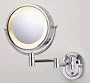 SeeAll 8" Chrome Finish Dual Sided Surround Light Wall Mount Makeup Mirror (Hardwired Model Only)