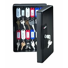 SentrySafe KB25 KeyBox with 25 Key Hangers, Black
