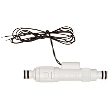 Gems Sensors FS-380P Series Polypropylene Flow Switch, Inline, Piston Type, Quick Disconnect Male