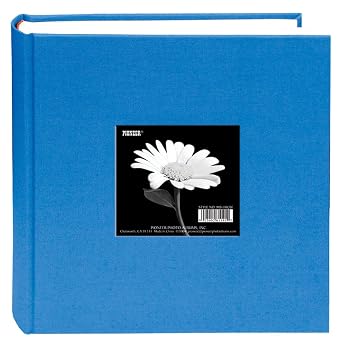 Pioneer 200 Pocket Fabric Frame Cover Photo Album, Sky Blue