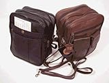 "Man Bag" with Cell Phone and Eyeglass Pockets by Leather Impressions