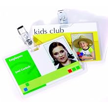 Fellowes Hot Laminating Pouches, ID Tag with Clip, 5 mil, 25 Pack (52033)