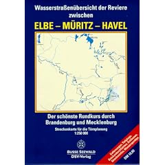 DSV Karten, Wasserstra�en�bersicht der Reviere zwischen Elbe, M�ritz, Havel