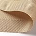 U'Artlines Placemat, Crossweave Woven Vinyl Non-Slip Insulation Placemat Washable Table Mats (Gold, 4pcs placemats)