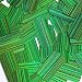 Sequin Rectangle Long Green 1.5 inch Couture Loose Paillettes. City Lights Reflective Metallic Made in USA.