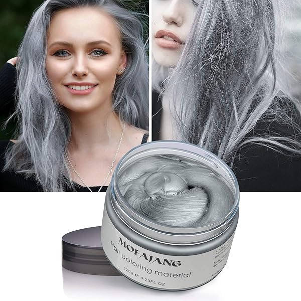 Mofajang Hair Color Wax Silver Gray Hair Wax 4 23 Oz Temporary