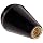 DimcoGray Black Phenolic Oval Tapered Knob Female, Brass Insert: 1/4-20" Thread x 7/16" Depth, 1-3/16" Diameter x 1-7/8" Height x 9/16 Hub Dia (Pack of 10)