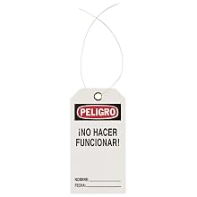 Brady High-Visibility "Danger" Tag, Cardstock, 5-3/4" Height, 3" Width