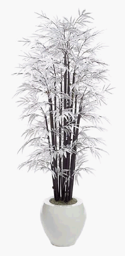 Artificial Growth W-3000 - 6.5 Foot White Bamboo Tree - White
