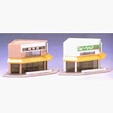 Nゲージストラクチャー 角店セット 4015