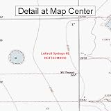 USGS Topographic Quadrangle Map - Luttrell Springs NE, Texas (Folded/Waterproof)