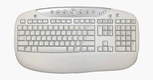 Logitech English - United States PS2 COMPUTER KEYBOARD BEIGE / IVORY