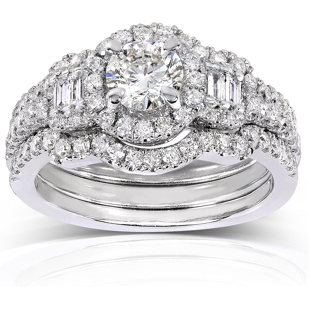 wedding set ring 24k gold vermeil