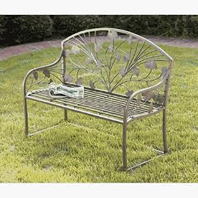 Garden Bench with Arched Back in Antique Bronze Finish by CBK