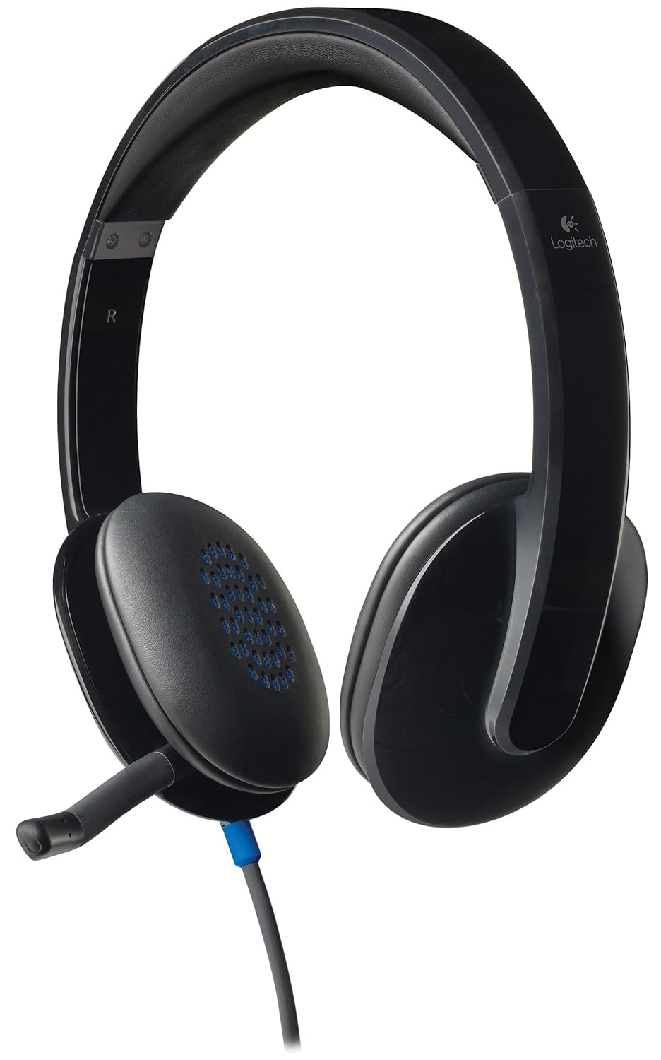 Logitech H540 Black Computer USB Headsets with Mic for PC Calls/Music