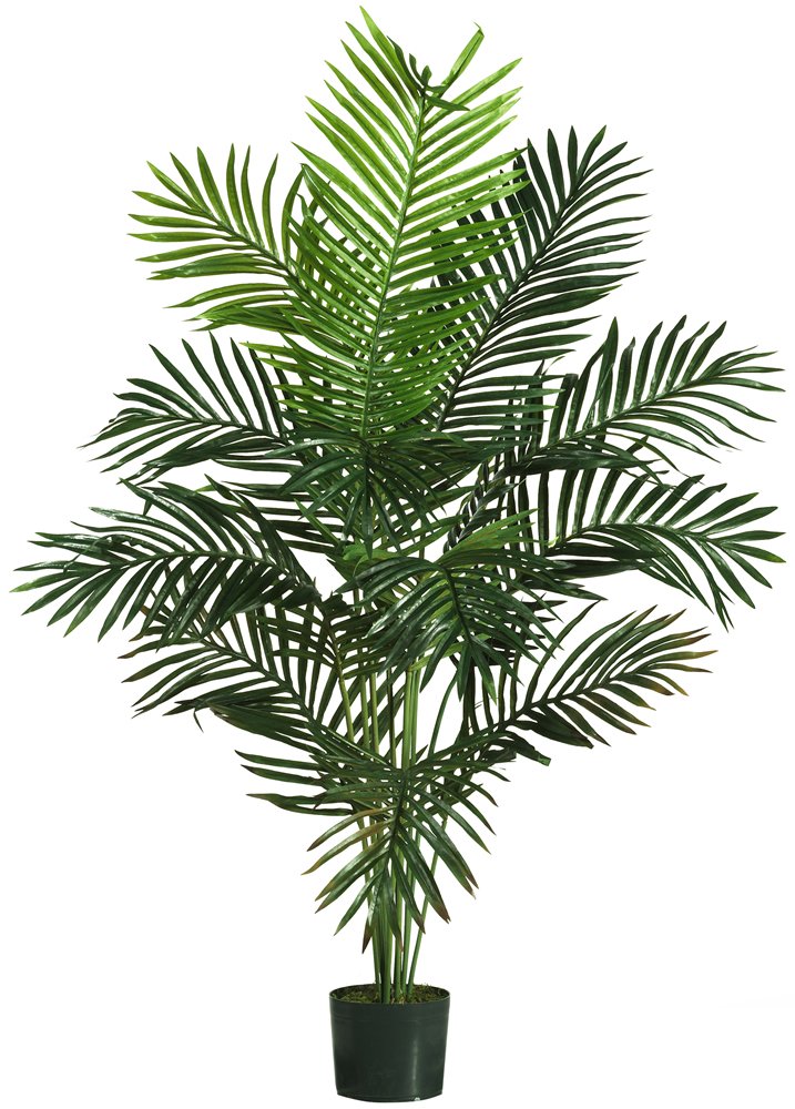 5' LARGE Artificial FAKE PALM TREE Plant Realistic Imitation Yard Indoor/Outdoor eBay