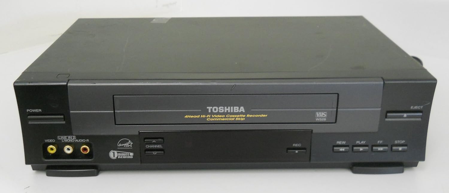 TOSHIBA w528 4head hifi stereo vhs VCR w/ TV TUNER / Remote & Manual
