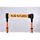 Banner Stakes 20100012 Cart Package, 16 Pieces, Orange Polyester Fabric"Hard Hat Area" Banner