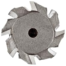 Niagara Cutter TS109 T-Slot Shank Type Cutter, High Speed Steel, Uncoated (Bright), Weldon Shank, 10 Helix Angle, 1" Cutter Diameter, 8 Tooth, 1/2" Width