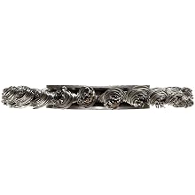 Weiler Dualife Wire Wheel Brush, Round Hole, Steel, Full Twist Knotted, 4" Diameter, 0.020" Wire Diameter, 1/2-3/8" Arbor, 7/8" Bristle Length, 1/4" Brush Face Width, 20000 rpm