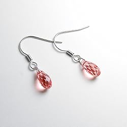 drop.スワロフスキー ドロップ フック ピアス 