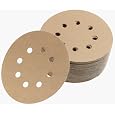 Cheap Deals on Mirka 23-615-AP Gold 5-Inch 8-Hole Dustless Hook-and-Loop Sanding Disks, 10 Each of 5 Grits