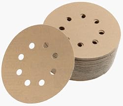 Mirka 23-615-080  5"  8-Hole 80 Grit Dustless Hook & Loop Sanding Discs - 50 Pack