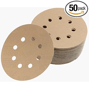 Mirka 23-615-100  5"  8-Hole 100 Grit Dustless Hook & Loop Sanding Discs - 50 Pack