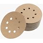 Mirka 23-615-AP 5-Inch  8-Hole Assorted Grits (10 Each Of 80/100/120/150/220) Dustless Hook-and-Loop Sanding Disks
