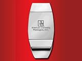 American University - Money Clip & Credit Card Holder - Laser Engraved