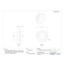 Bunting Bearings EF081105 1/2" Bore x 11/16" OD x 5/16" Length 7/8" Flange OD x 1/8" Flange Thickness Powdered Metal SAE 841 Flanged Bearings