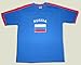 T-Shirt Russland, blau-rot, Größe XL, Runner-T